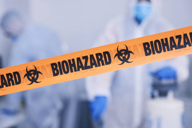 Professional Biohazard Cleanup technician working in Strang, NE